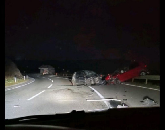 Stravičan udes tri vozila na putu Podgorica-Cetinje