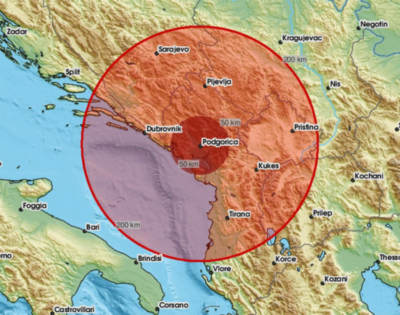 Земљотрес у Црној Гори; тресло се код Даниловграда
