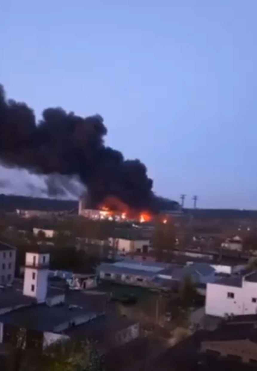 Požar u najvećoj termoelektrani u Kijevskoj oblasti