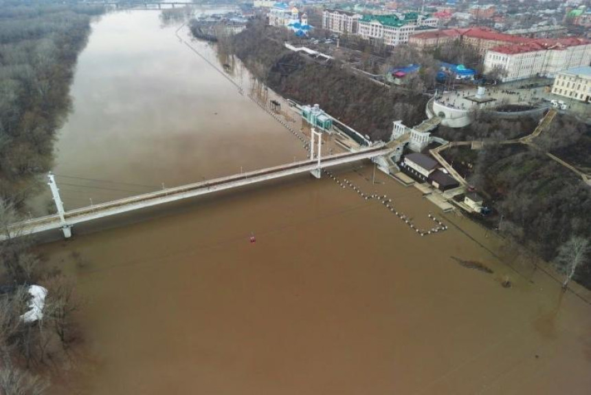 Ниво Урала у Оренбургу повећао се на 1.183 цм