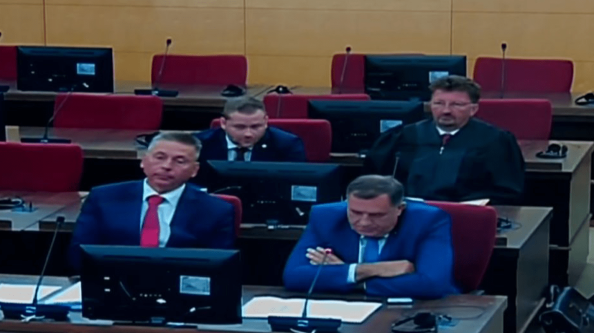 Video snimak sa današnjeg ročišta Dodiku u Sudu BiH