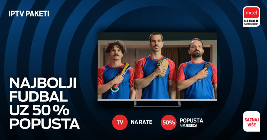 Najbolji evropski fudbal čeka vas u m:tel TV paketima