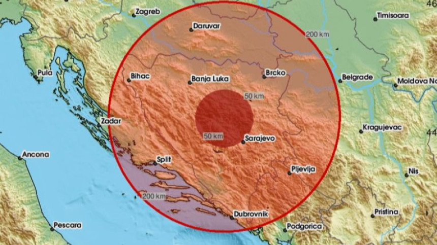 Područje Zenice pogodio jači zemljotres