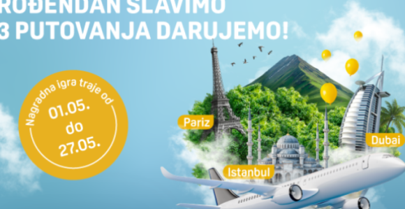 Рођенданска наградна игра АТОС Банке - Путовања чекају на вас!
