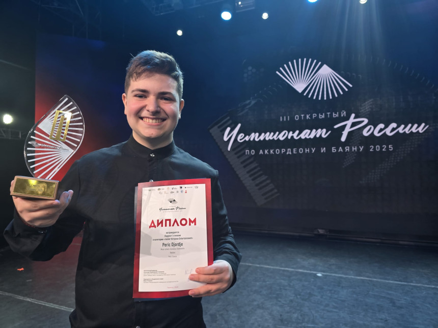 Mladi virtuoz na harmonici pobjednik šampionata Rusije