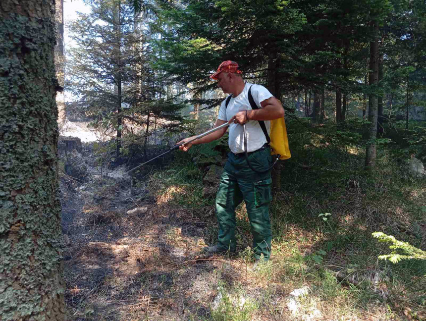 Пожар у НП Дрина Сребреница проширио се дубље
