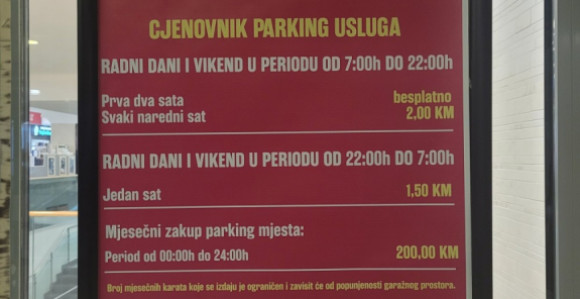 Banjaluka: Inspekcija zabranila naplatu parkinga u Merkatoru