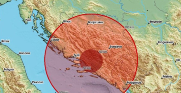 Zemljotres pogodio BiH, zatreslo se tlo kod Mostara