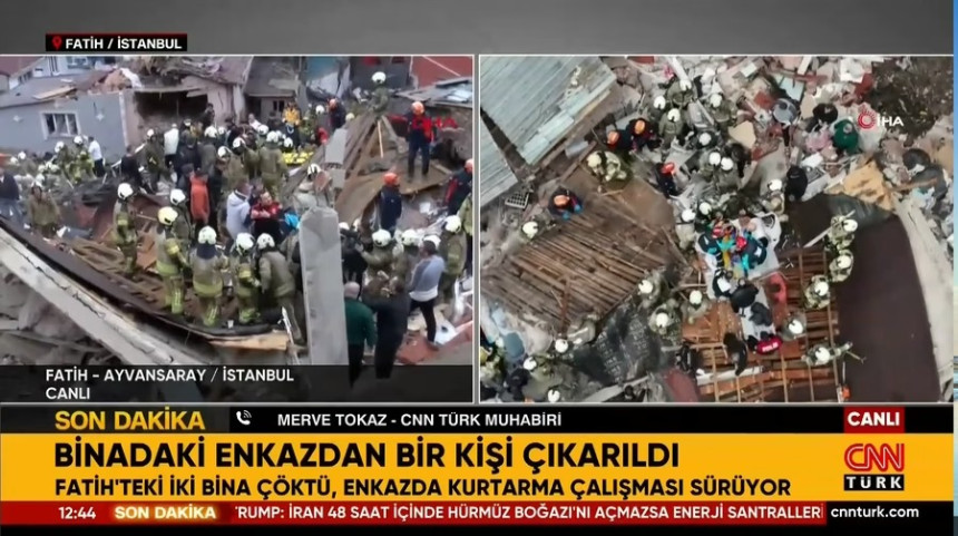 Срушиле се двије зграде у Истанбулу: У току спашавање