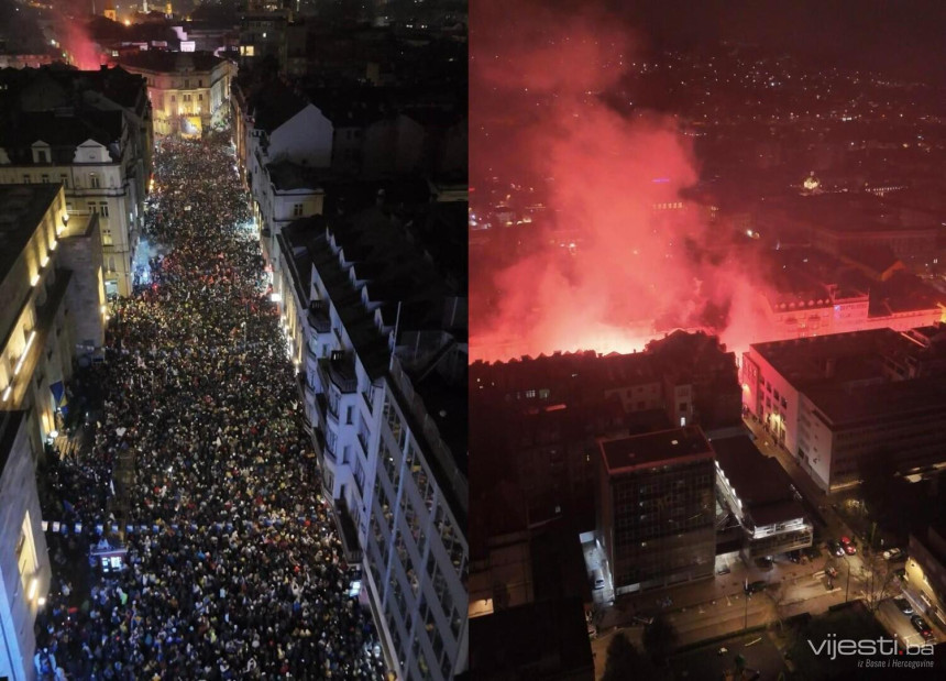 Погледајте снимке из дрона: Сарајево слави Мундијал