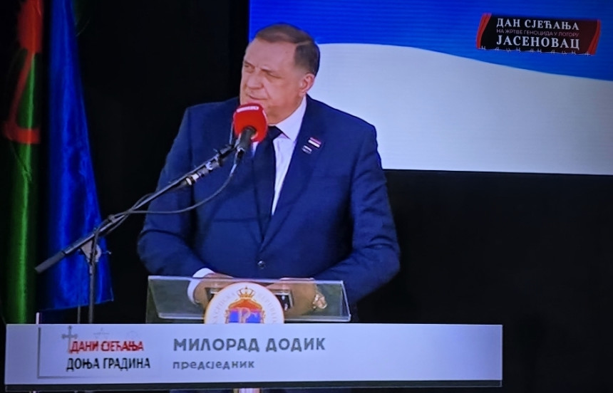 Представљајући се лажно Додик злоупотријебио комеморативни скуп посвећен геноциду у Јасеновцу