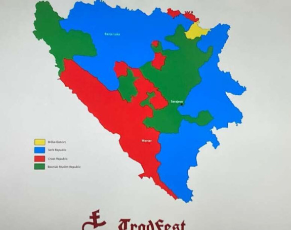 U Zagrebu danas predstavljena karta BiH sa tri entiteta
