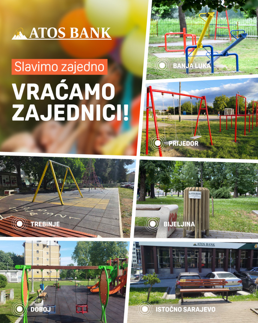 ATOS BANK: „Slavimo zajedno – vraćamo zajednici“