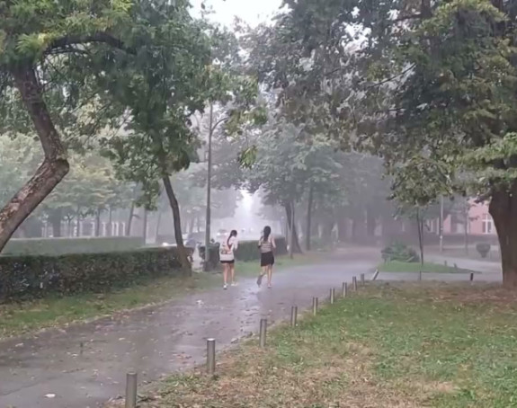 Kiša i pljuskovi sa grmljavinom, moguće i nepogode