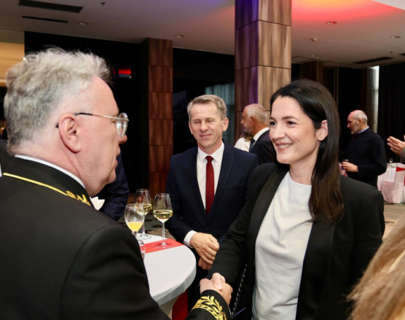 Jelena Trivić na prijemu kod ruskog ambasadora