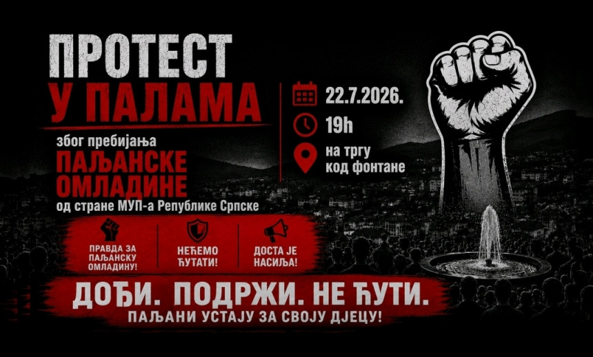 Paljani: Idemo na protest protiv policijske bahatosti