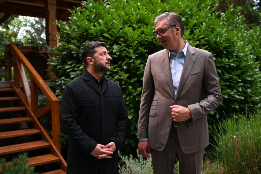 Predsjednik Vučić priredio večeru u čast Zelenskog
