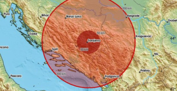 Registrovana tri manja zemljotresa tokom noći u BiH