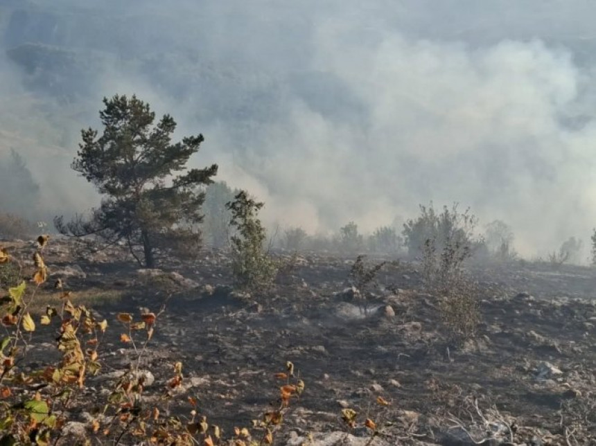 Spriječeno širenje vatre prema većem području Trebevića 