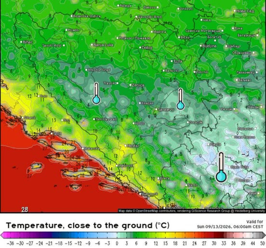 Jesen kuca na vrata: Kada stižu mraz i minus u region?
