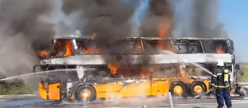 Kako je izgorio srpski autobus?