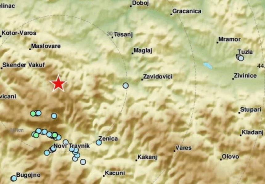 Нови земљотрес у БиХ, епицентар на Влашићу (видео)