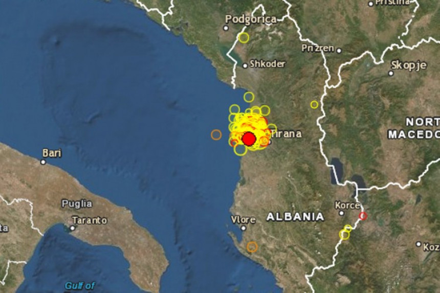 Albaniju noćas pogodio novi zemljotres