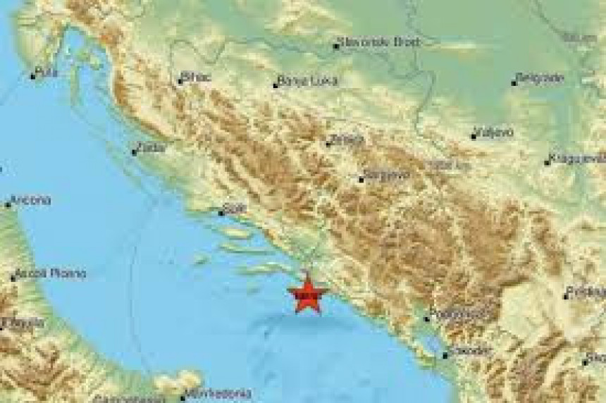 Jači zemljotres zabilježen kod Dubrovnika