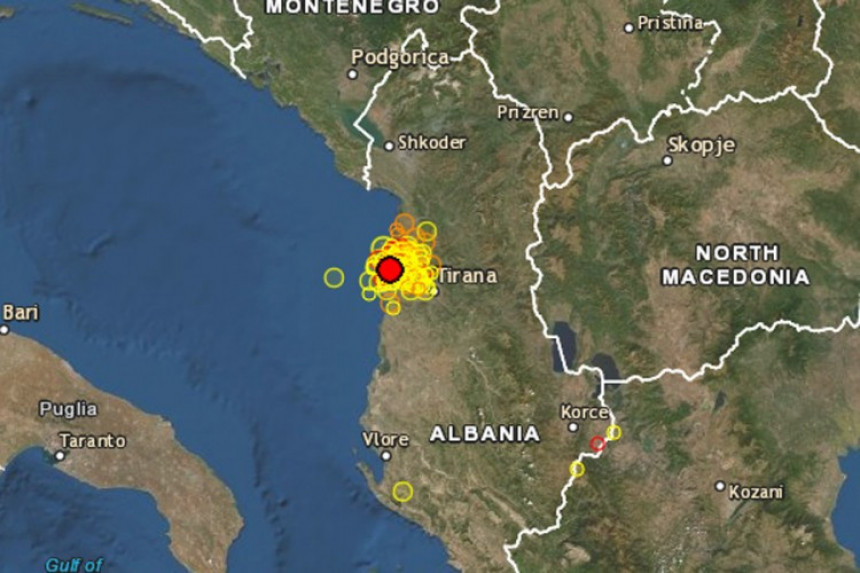 U Albaniji dva zemljotresa za nekoliko minuta