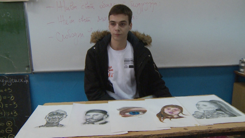 Дарко Пољчић са 14 година слика портрете
