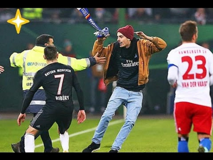 Video: Navijač HSV-a napao Riberija!