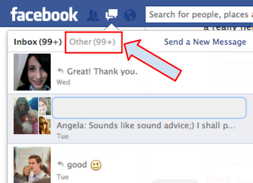 Facebook ukida “Other” dio Inboxa 