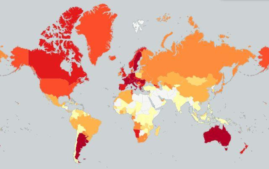 Pogledajte mapu “najpijanijih” nacija na svijetu