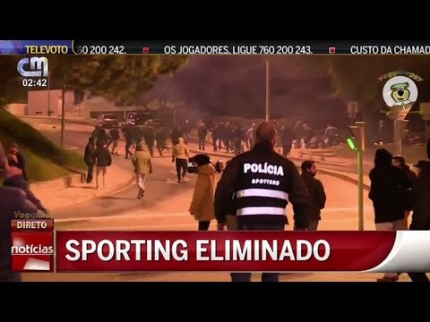 Видео: Раћу Петровића и саиграче из Спортинга чувала полиција!