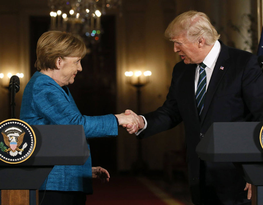 Merkelova 27. u posjeti Trampu
