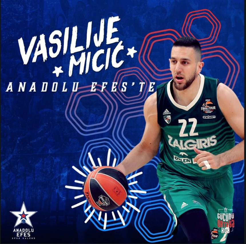 Zvanično: Vasilije Micić novi plej Anadolu Efesa!