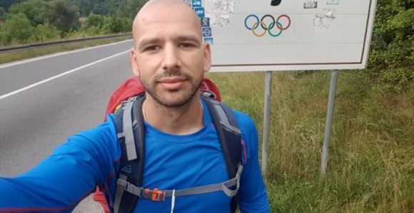 PODVIG: Basurić prepješačio 480 km do Ostroga