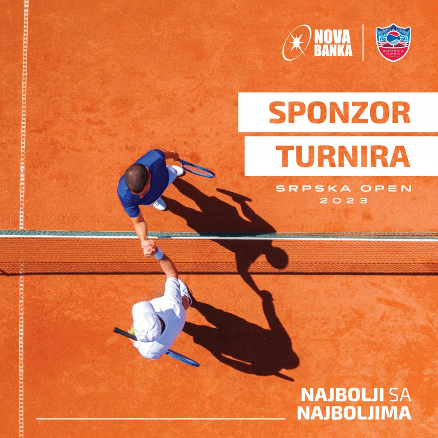 Nova banka sponzor teniskog turnira Srpska Open