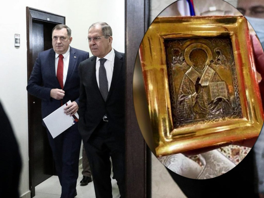 Да ли ће Лавров икону тражити назад као поклон који је из сумњивих разлога вратио Додику?!
