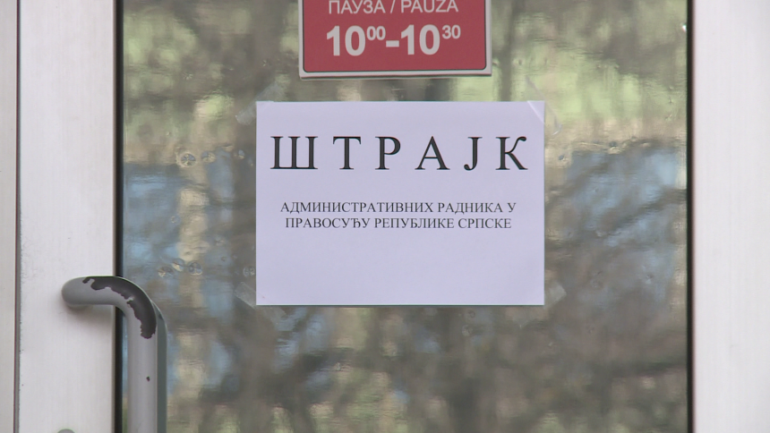 Radnici pravosuđa Srpske od jutros u generalnom štajku