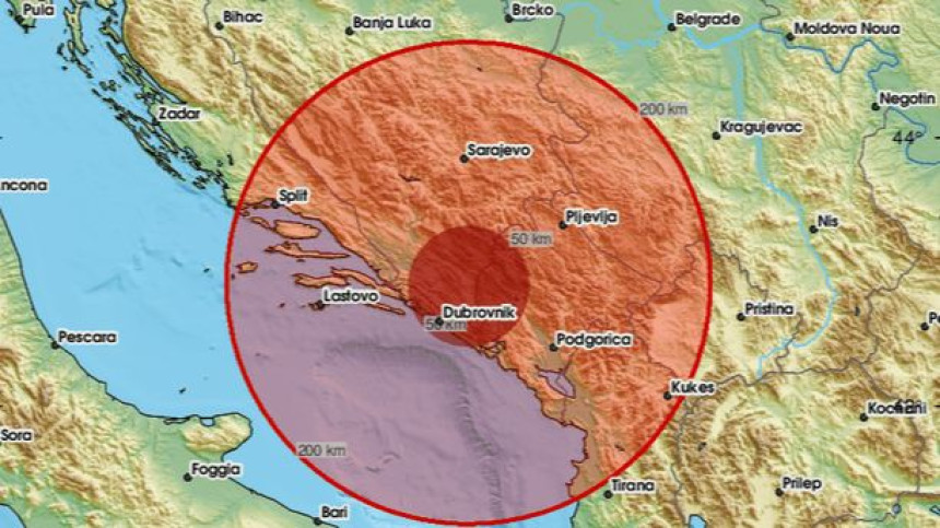 Snažan zemljotres u Crnoj Gori, tresla se i Hercegovina