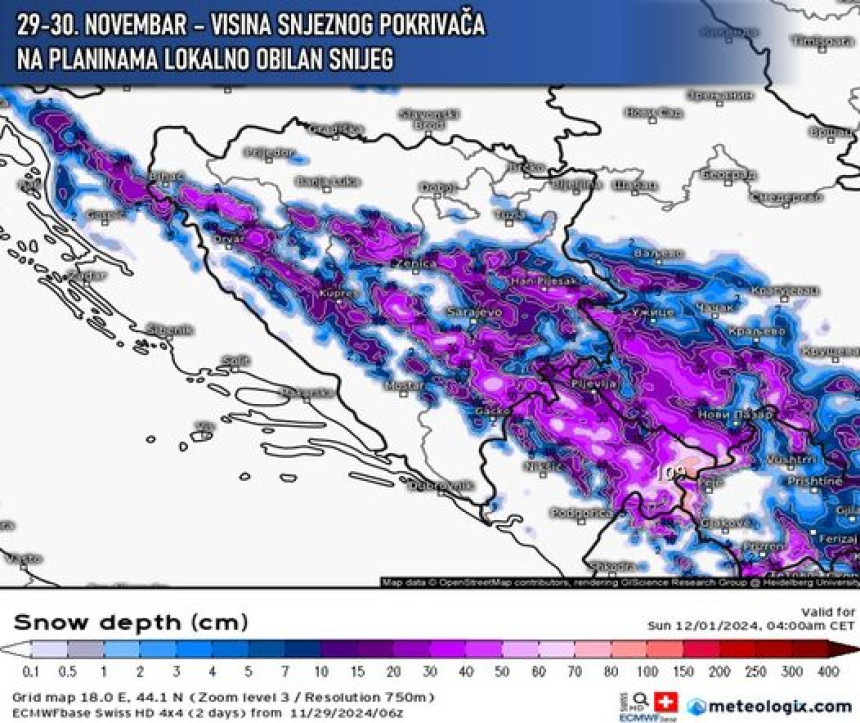 Meteorolozi otkrili kada i gdje se očekuje snijeg