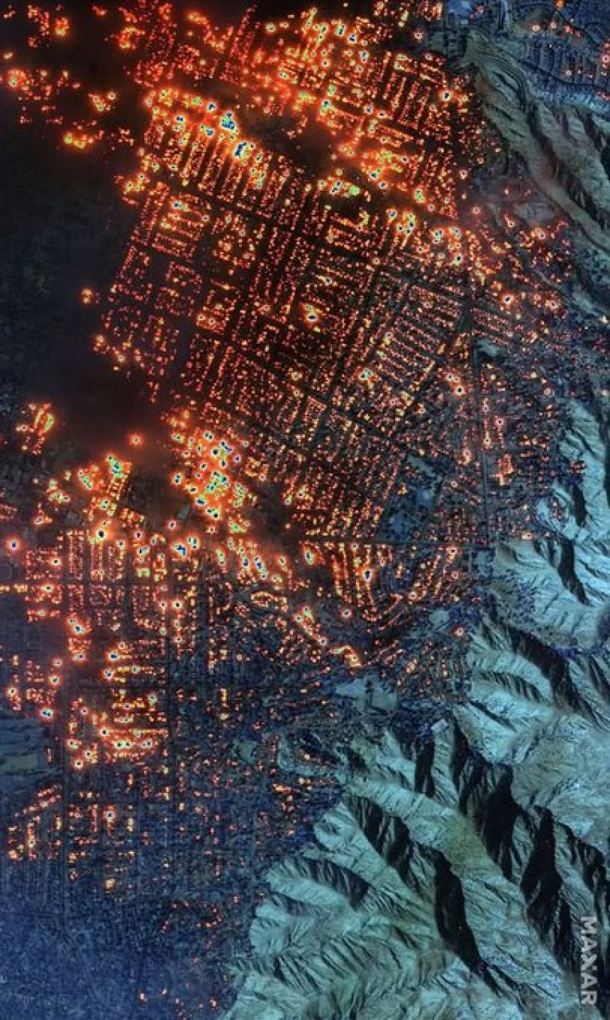 Apokalipsa u Los Anđelesu snimljena iz svemira FOTO