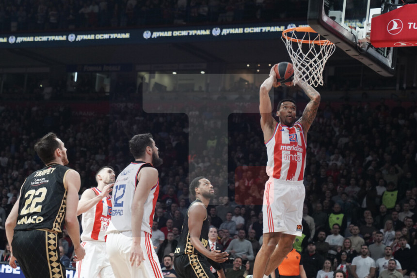 Košarkaši Crvene zvezde pobijedili Monako