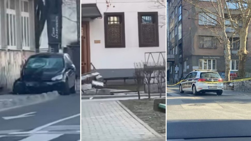 Sarajevo: Autom proletio kroz kapiju džamije