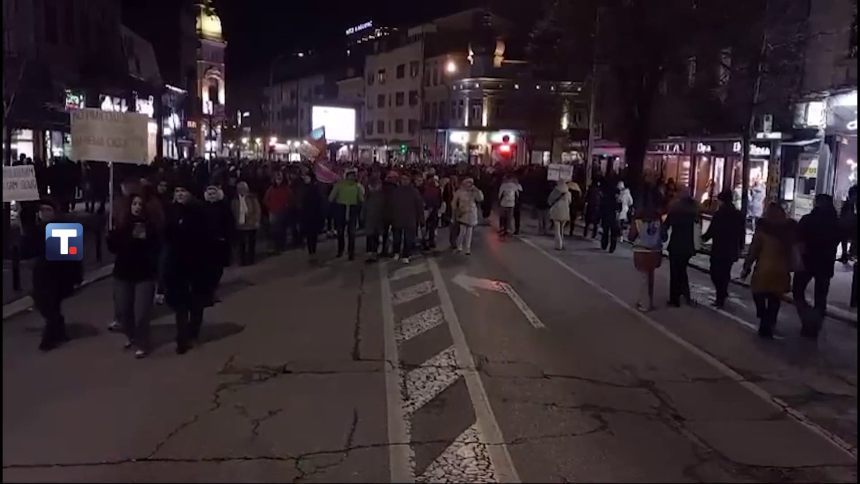 U Kragujevcu i dalje blokiran Lepenički bulevar