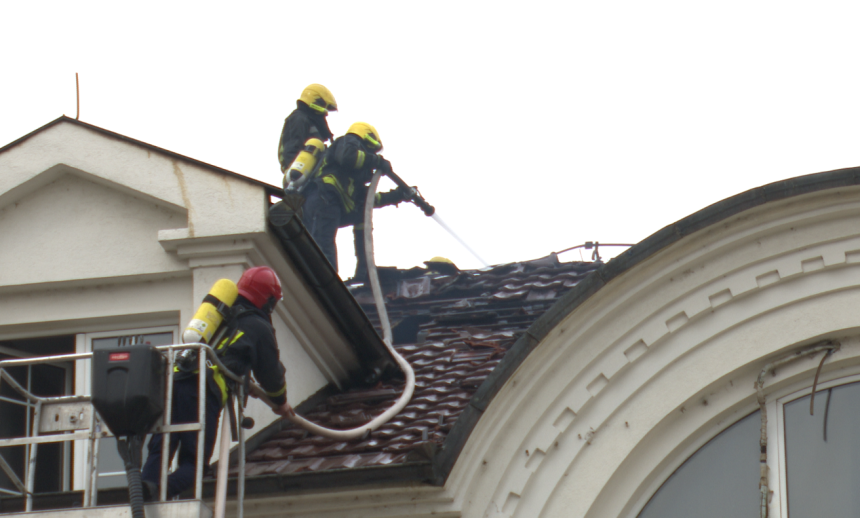 Požar na stambeno-poslovnom objektu u Bijeljini