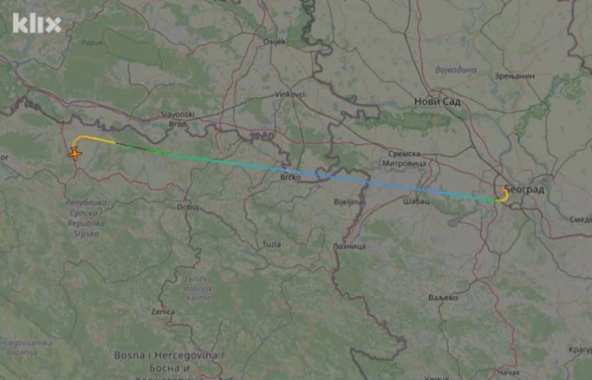 Avion Vlade Srpske sletio na aerodom u Banjaluku
