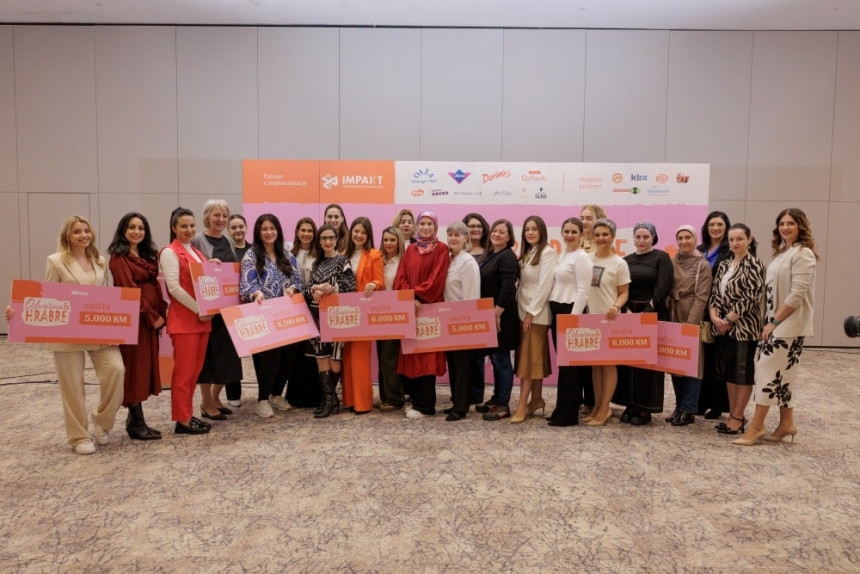 Završen projekat „Odvažne i Hrabre“: Dodijeljeno 60.000 KM najboljim preduzetnicama