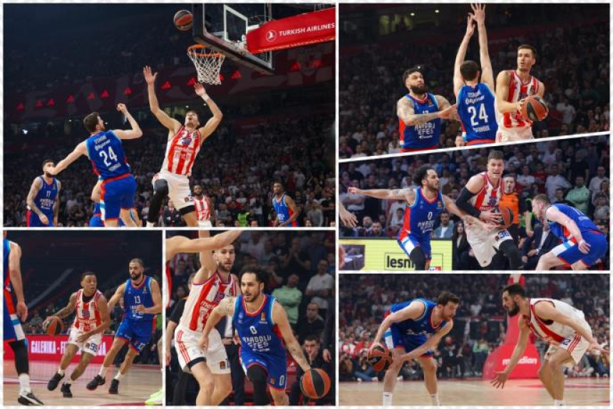 Košarkaši Zvezde poraženi od Efesa u 33. kolu Evrolige